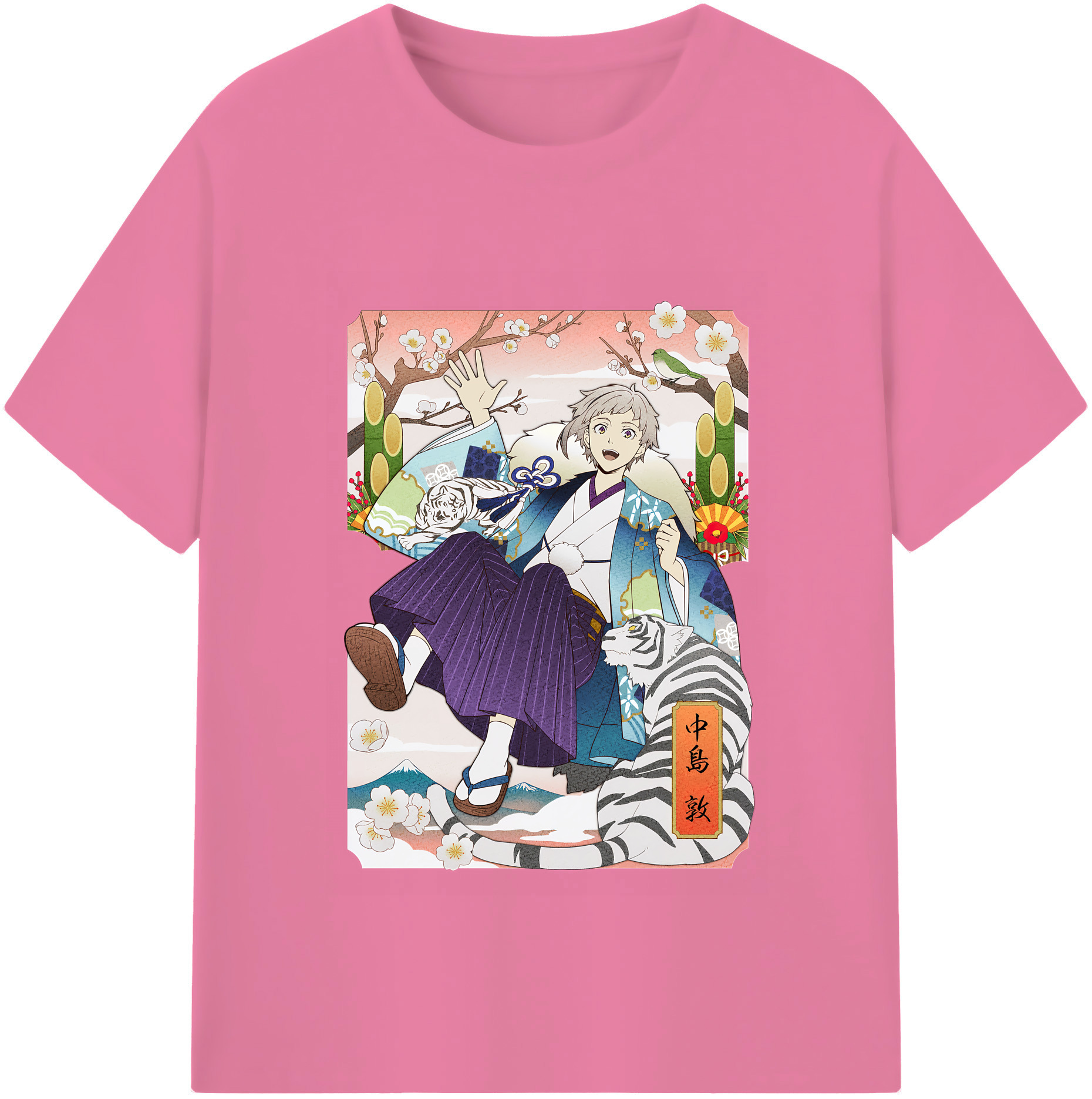 （画像用） 文豪ストレイドッグス Bungo Stray Dogs 綿100％半袖Tシャツ（フロントプリント）